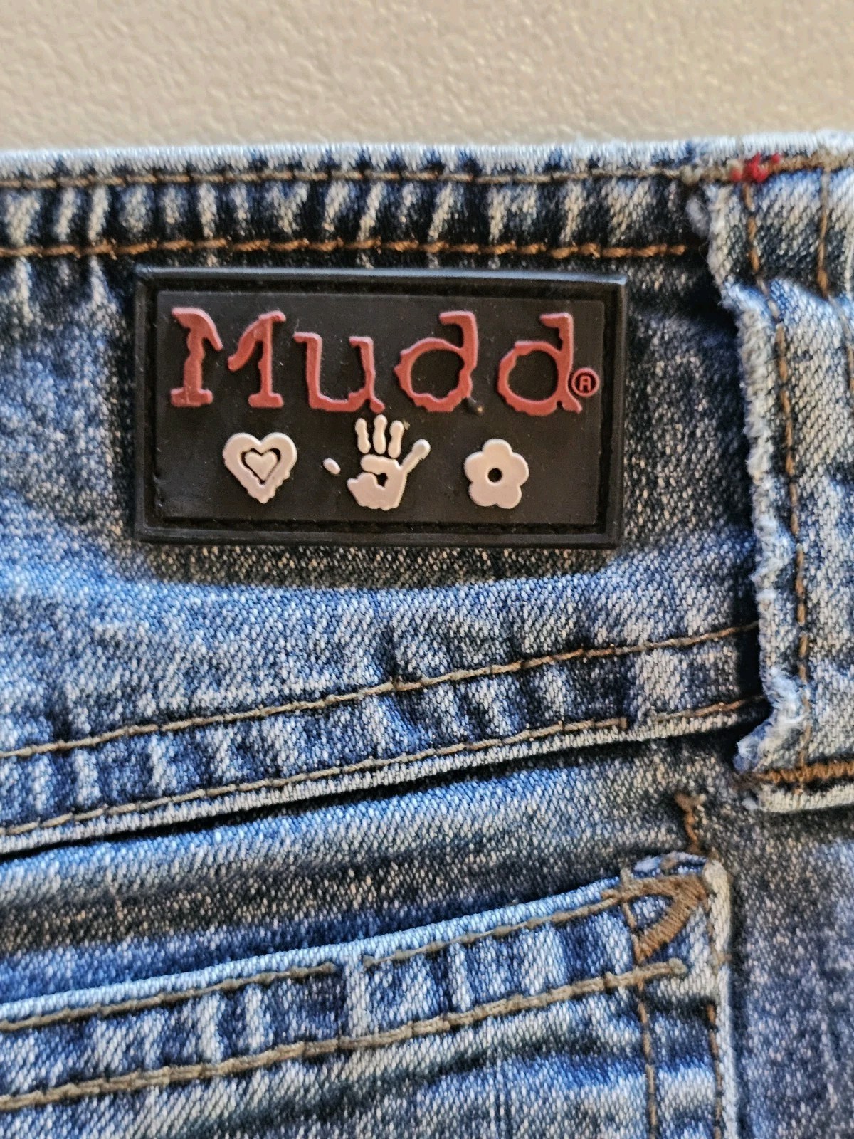 Vintage 90s/Y2K Mudd Low-Rise Flare Jeans Size 14 GIRLS 28” Waist