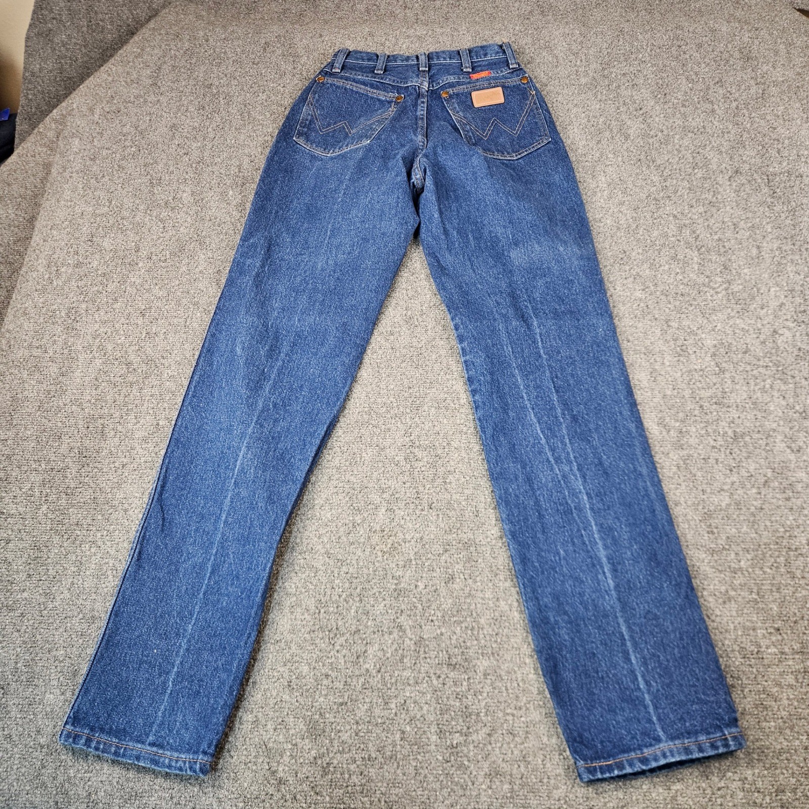 Wrangler 12MWZG Vintage High Waisted Western Jeans Made in USA Blue 5/6 x 34
