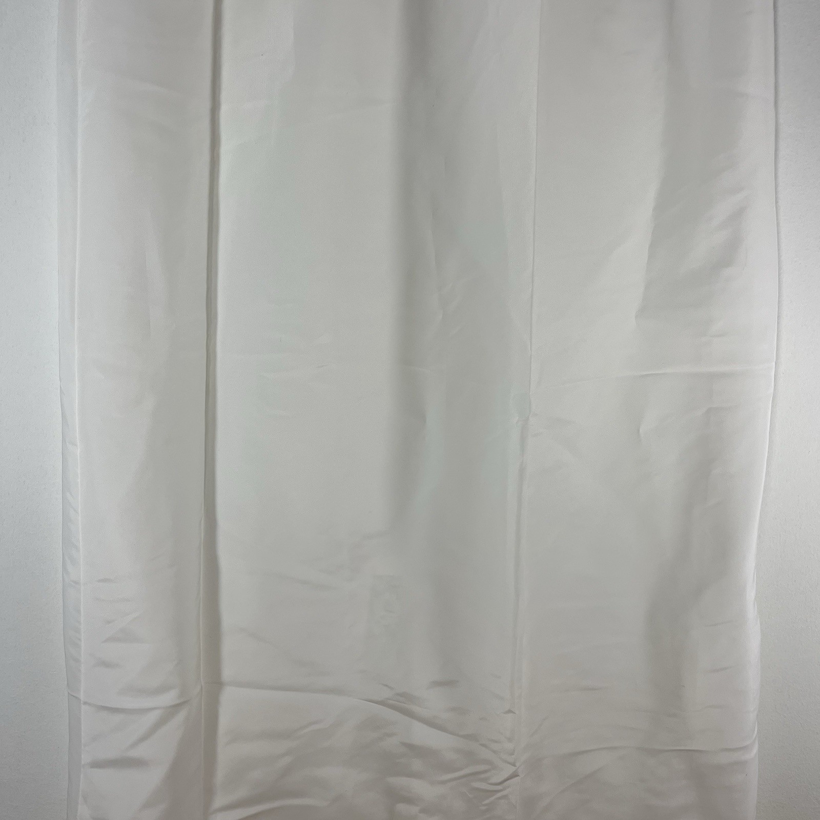 VINTAGE Bonwit Teller Ivory Full Length Maxi Skirt Slip Satin Lace Slit Medium