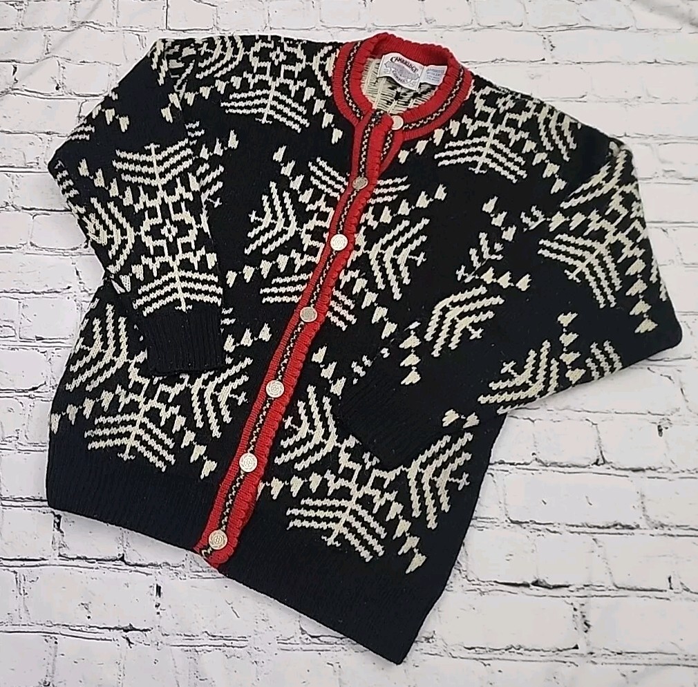 Vintage Cambridge Dry Goods Company Small Wool Fair Isle Cardigan