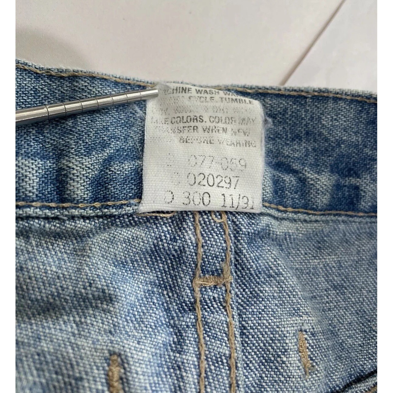 VTG 80s BRITTANIA Jeans Denim Petite SZ 5 High Waist Baggy Tapered ( See Flaws