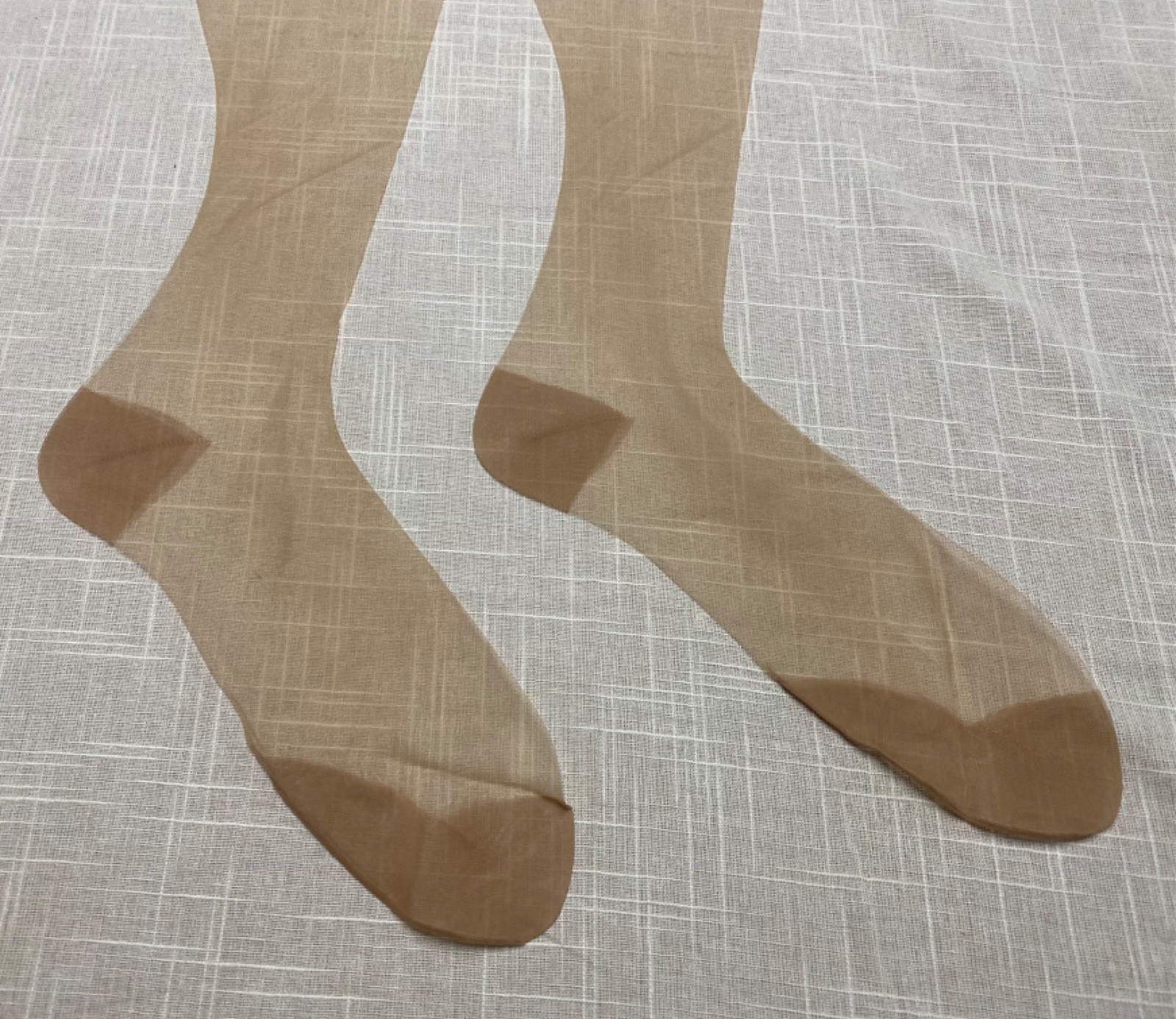Vintage Nylon Stocking Seamless Demi Toe Silhouette NEW 1950s JM McDonald Co