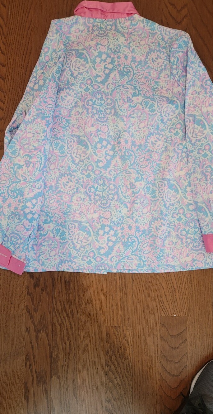 Vintage 1960s Pink And Blue Pajamas Set