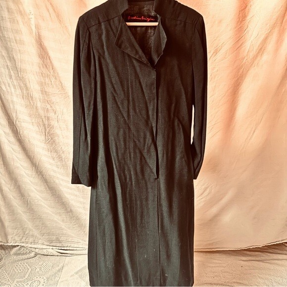 Vintage Pauline Trigere Black Dress Union Made in USA Fits Size 8/10