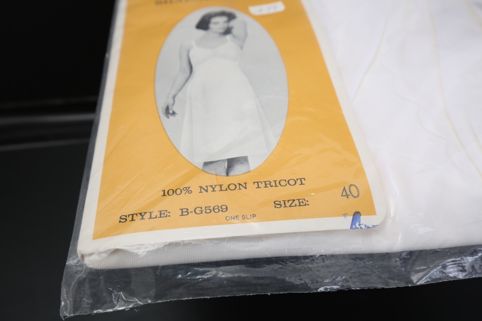 Vtg Ruth Barry Full Slip Shadow Panel Size 40 Original Packaging NOS