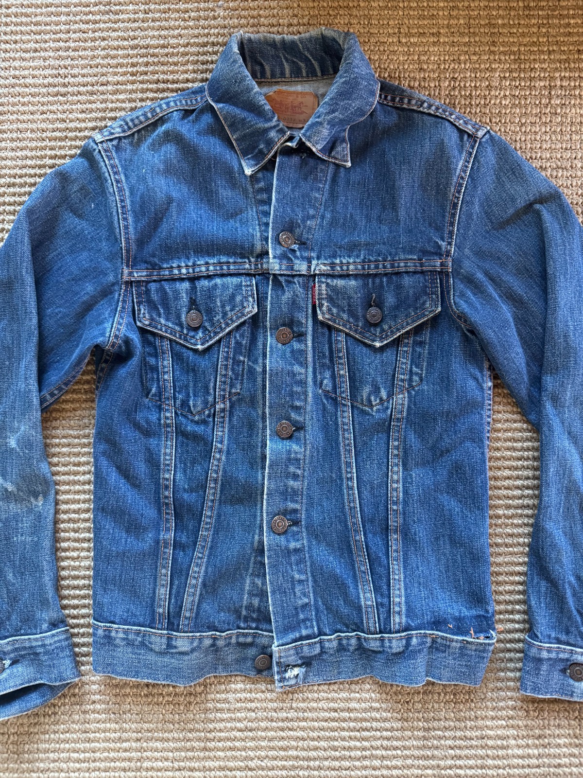 Collectible Vintage 1960s Levi’s Type 3 Denim Jacket Big E Size 34