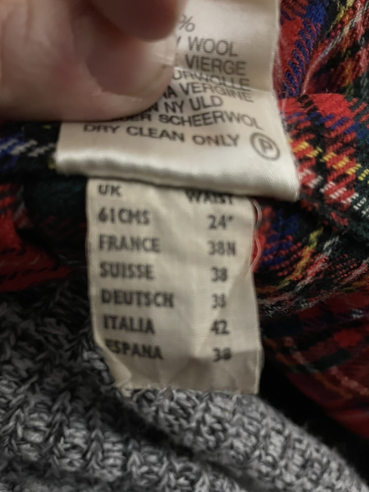 VTG Laird-Portch Skirt 24-26 in Waist Scotland Red Plaid Wool Kilt Pleated Wrap