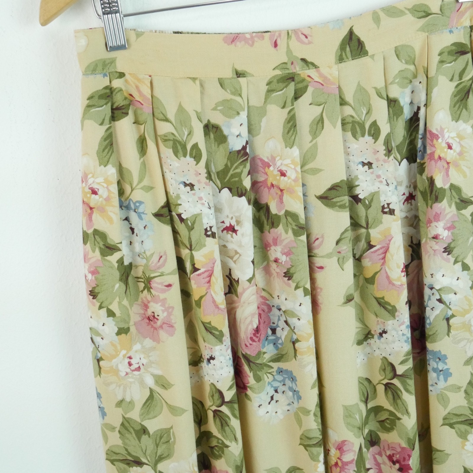 Vintage 14 Midi Skirt 90s Soft Floral Romantic Cottagecore Dainty Grunge Boho