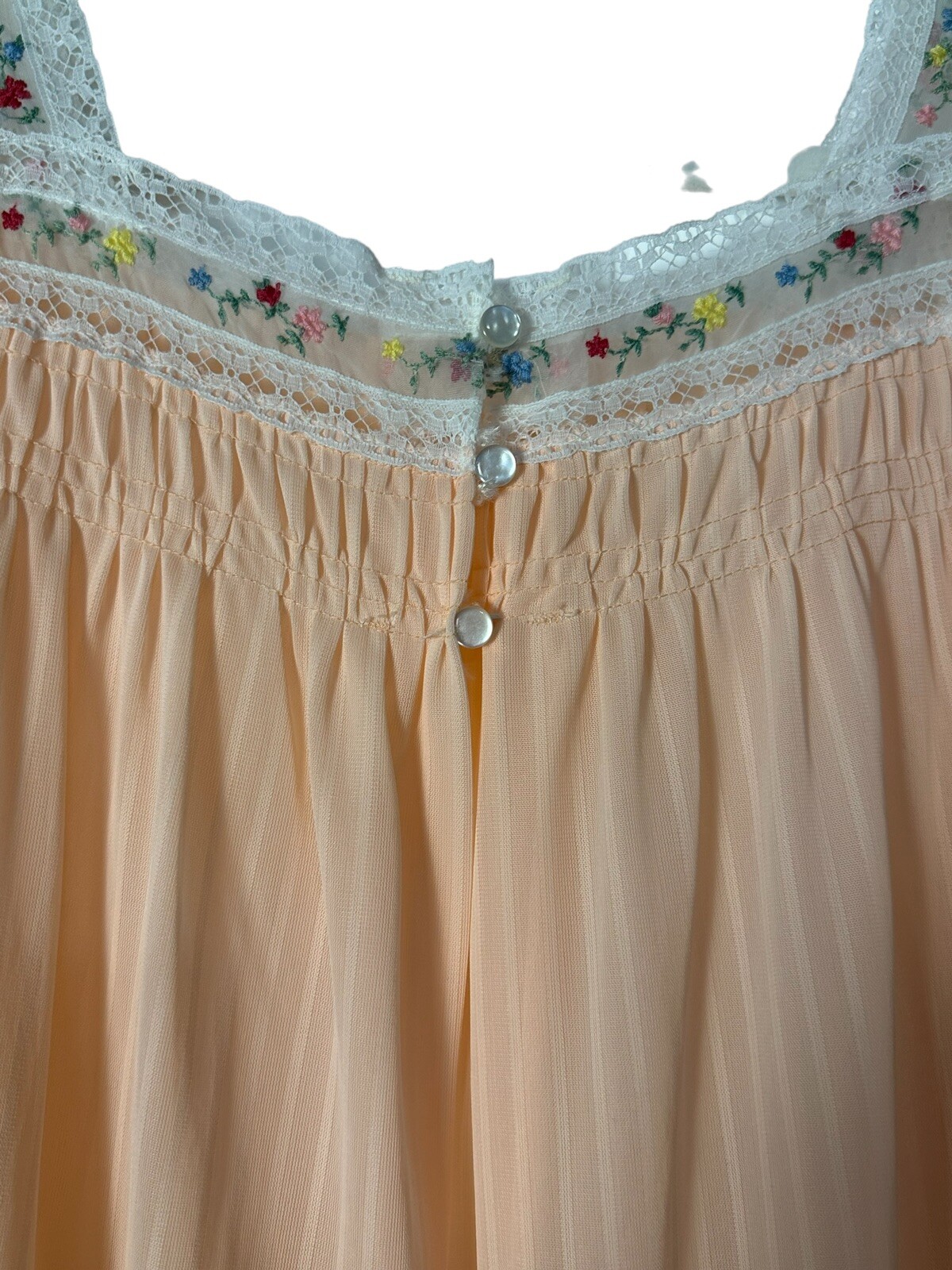 Movie Star 1960’s Vintage 3 Button Chiffon Peignoir Robe Nightgown Womens Med
