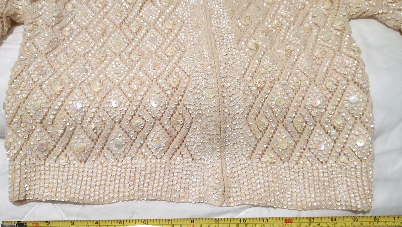 Vintage Sequinn Sweater JACKET CAVANAGHS 50’S 60s Hollywood Glam VTG