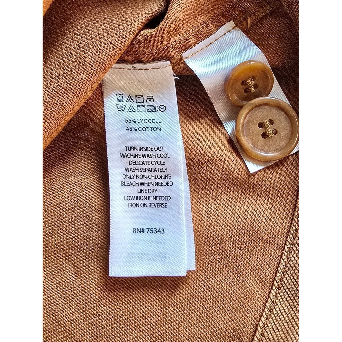 Nicole Miller Women’s Vintage Burnt Orange Denim Jacket