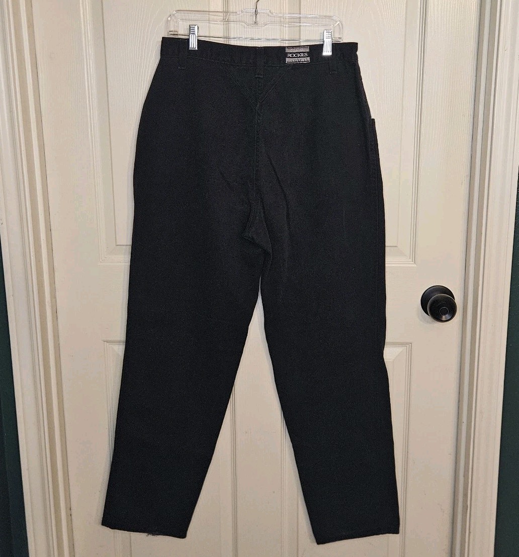 Womens Vtg 90s Black Bareback Rocky Mountain Jeans 30W/32L Rodeo Western Cowgirl