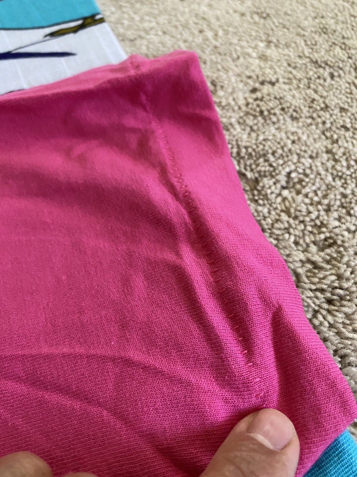 Vintage Fruit of the Loom Ladies Casualwear Single Stitch T shirt Blank XL Pink