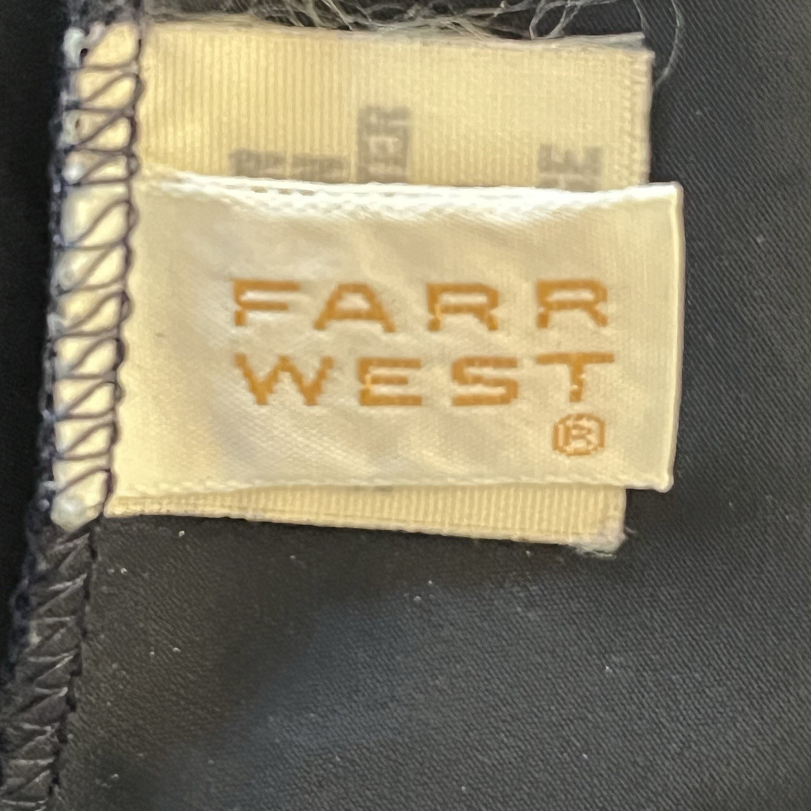 Farr West Navy Lace Trimmed & Strapped Camisole Size Large
