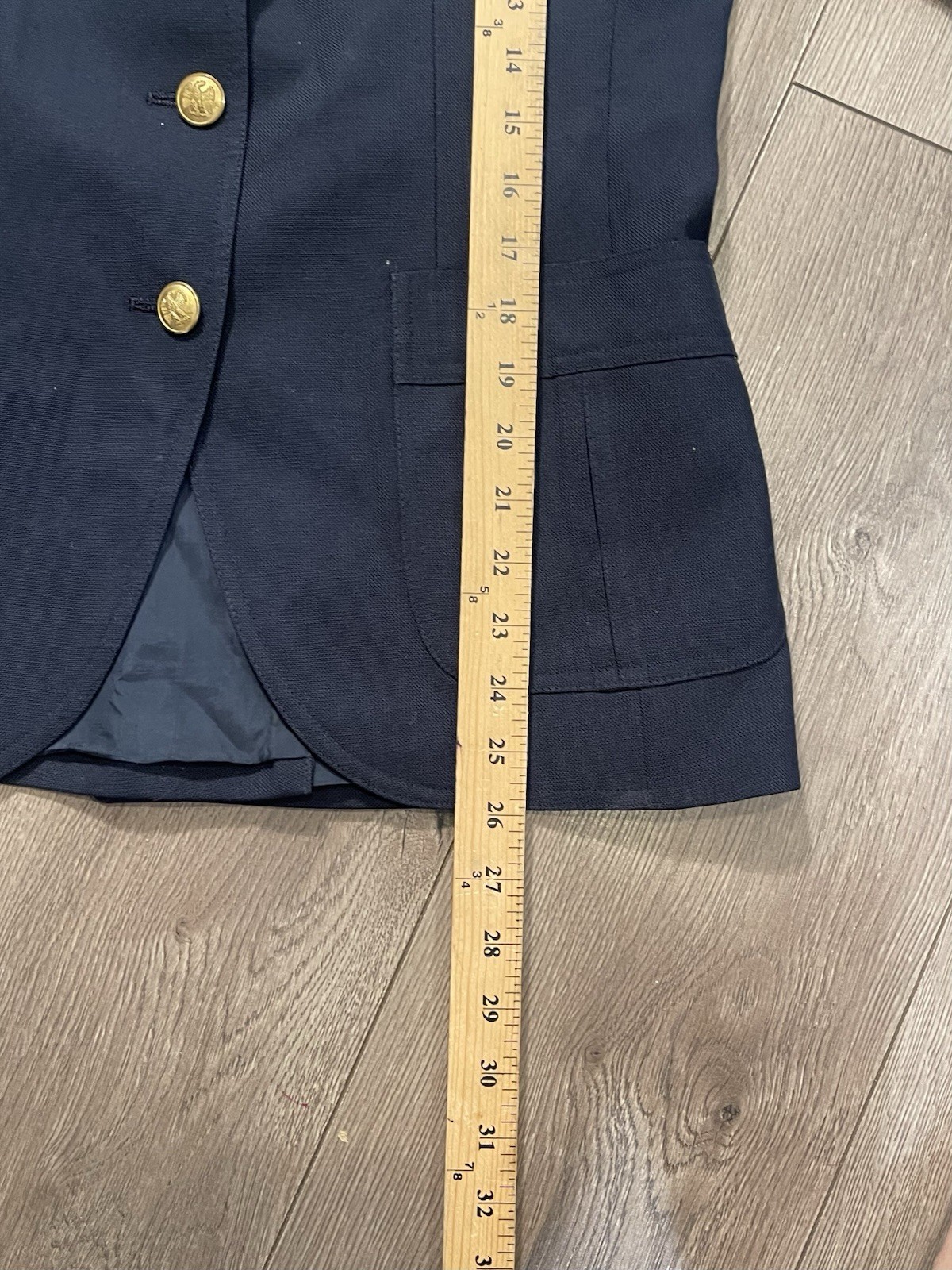 Vintage Stanley Blacker Blue Blazer Womens Size 10 Made In USA Union Made