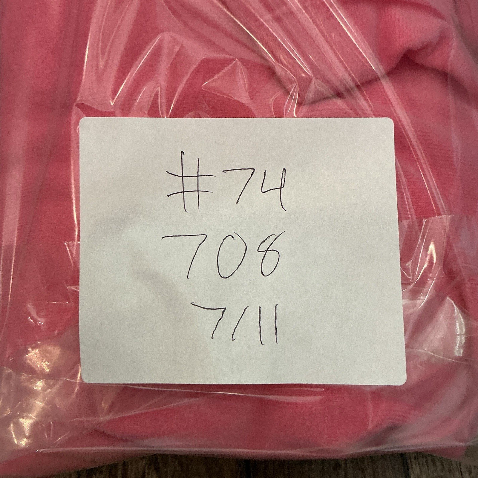 VINTAGE Size XL Vanity Fair Pink Hounse Dress Robe USA Made Button Front #74708