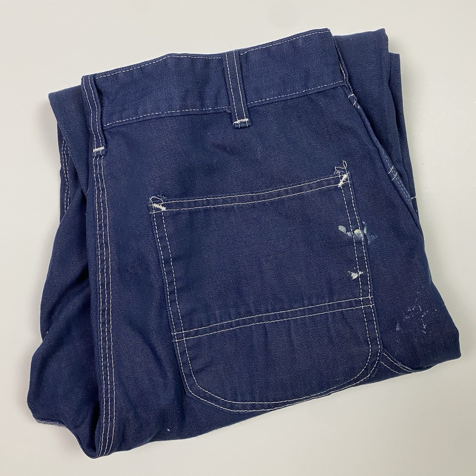 1970s Vintage Sears Denim Carpenter Jeans Painter Pants 32×30 Fits 31 x 29