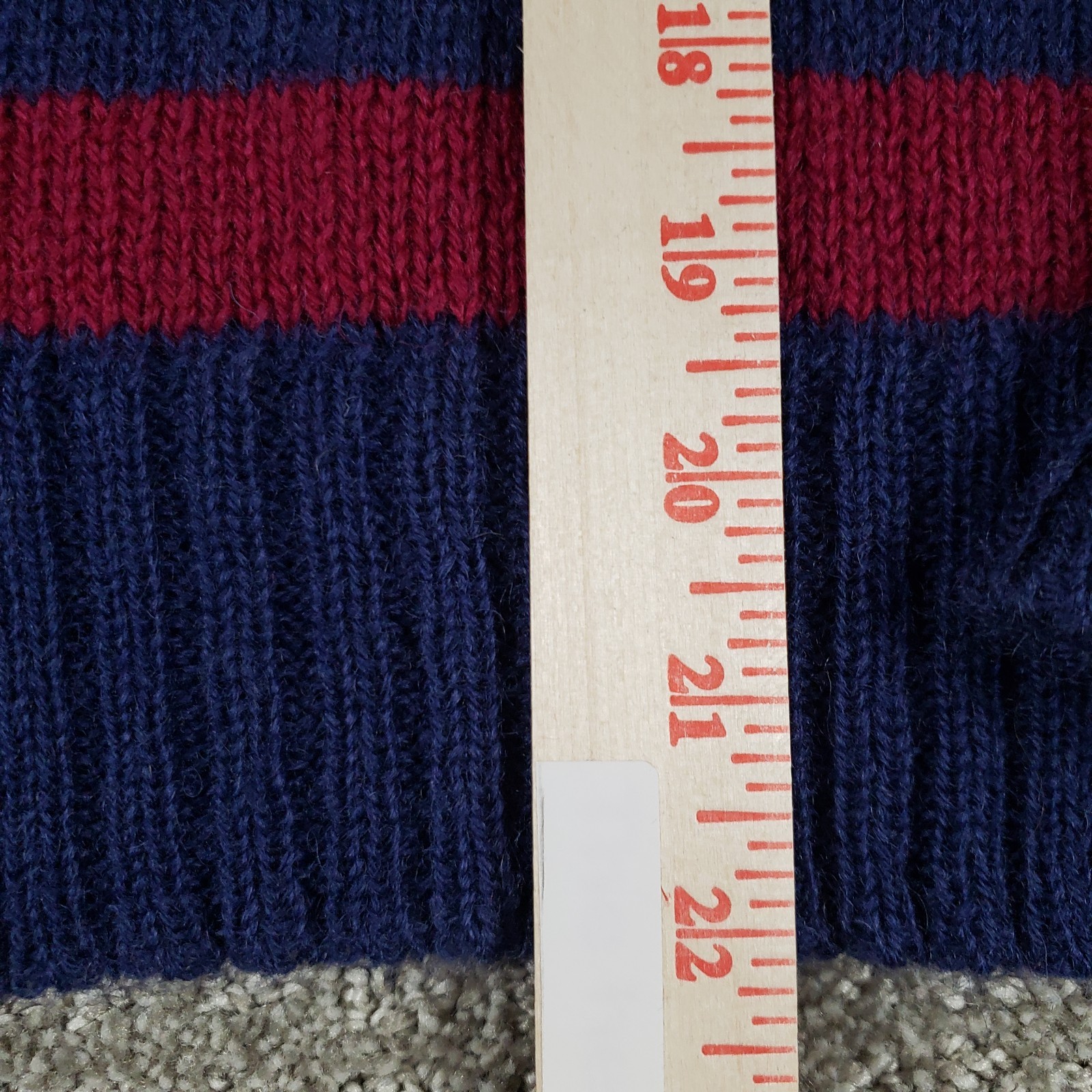 Vintage 70s Shetlander Crazy Horse Sweater Womens XS Shetland Wool Striped