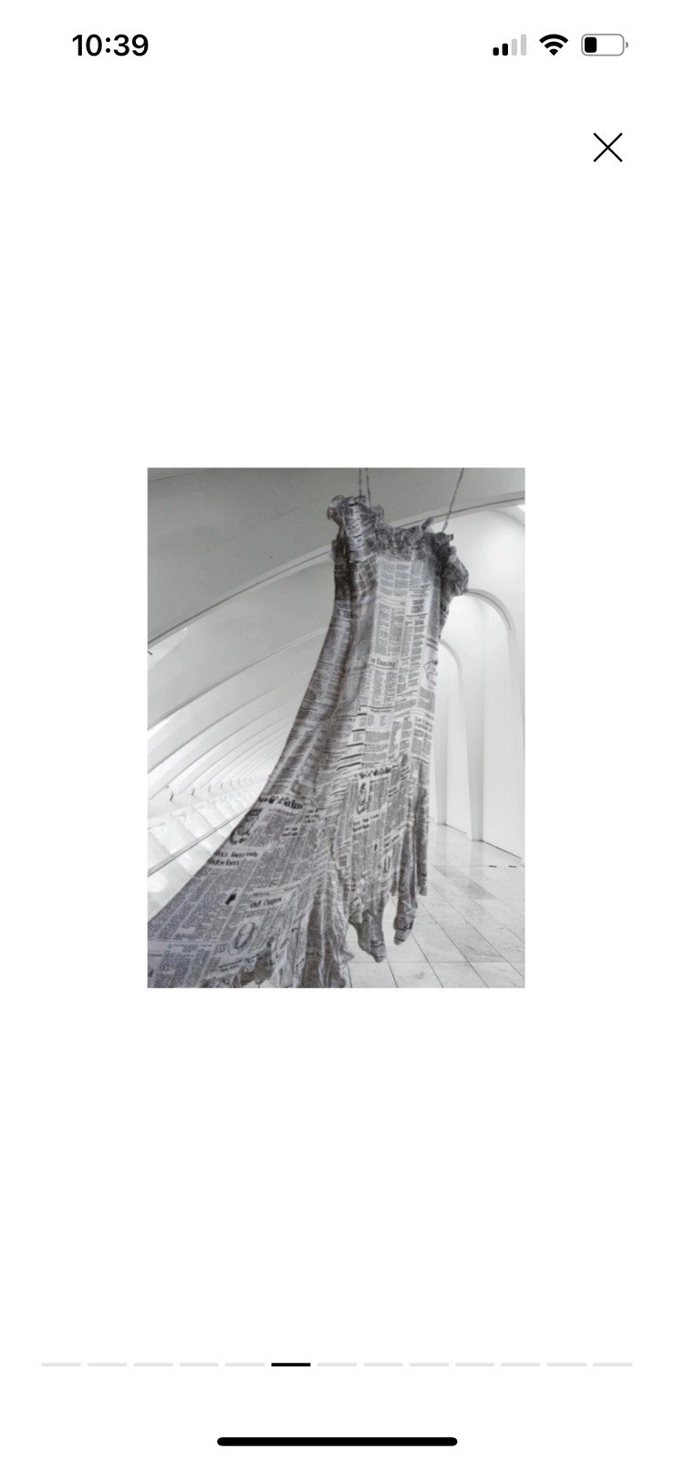 John Galliano Newspaper Dress