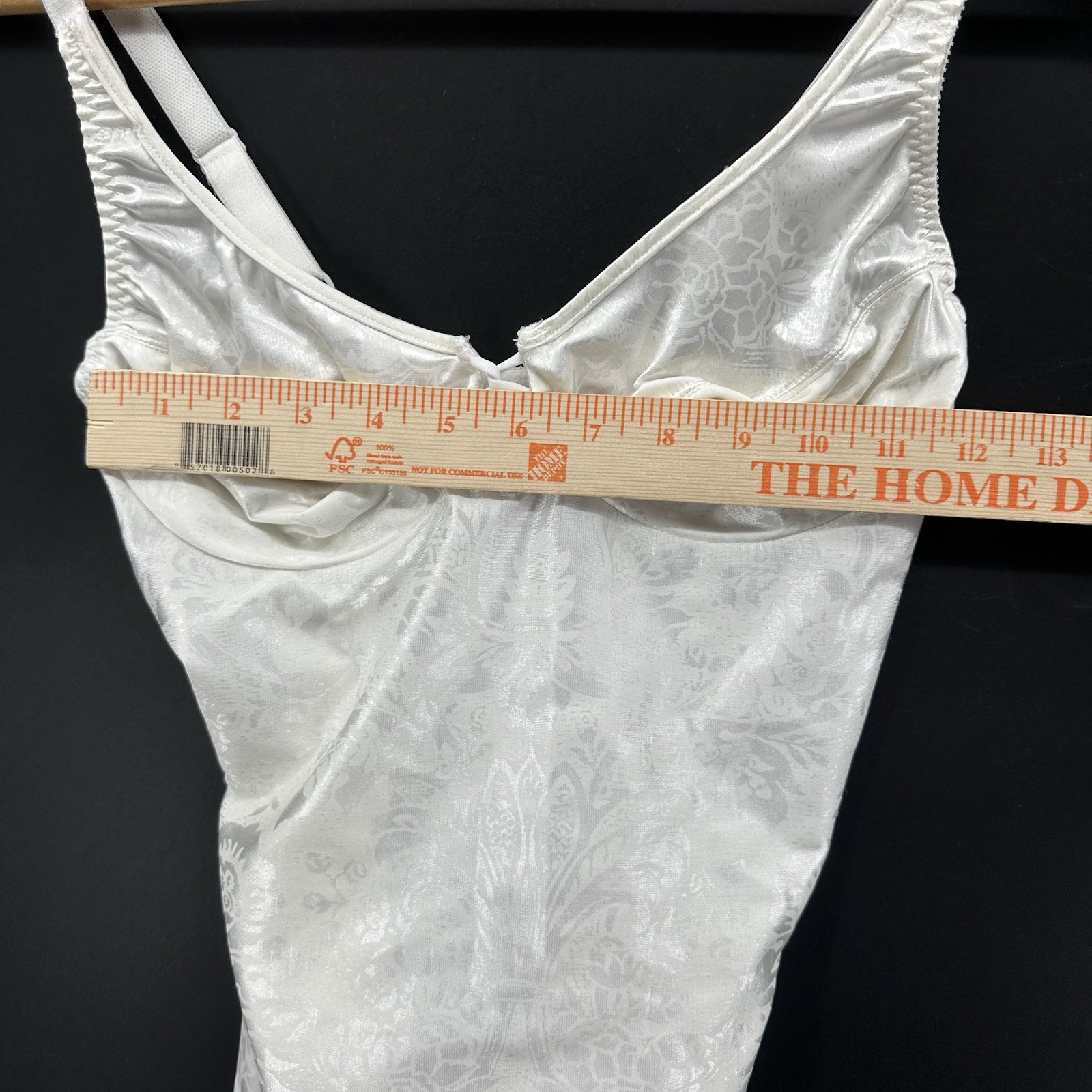 Vtg Vanity Fair Bodysuit Unitard Sz 36 C Lingerie One Piece Coquette Fairy AA32