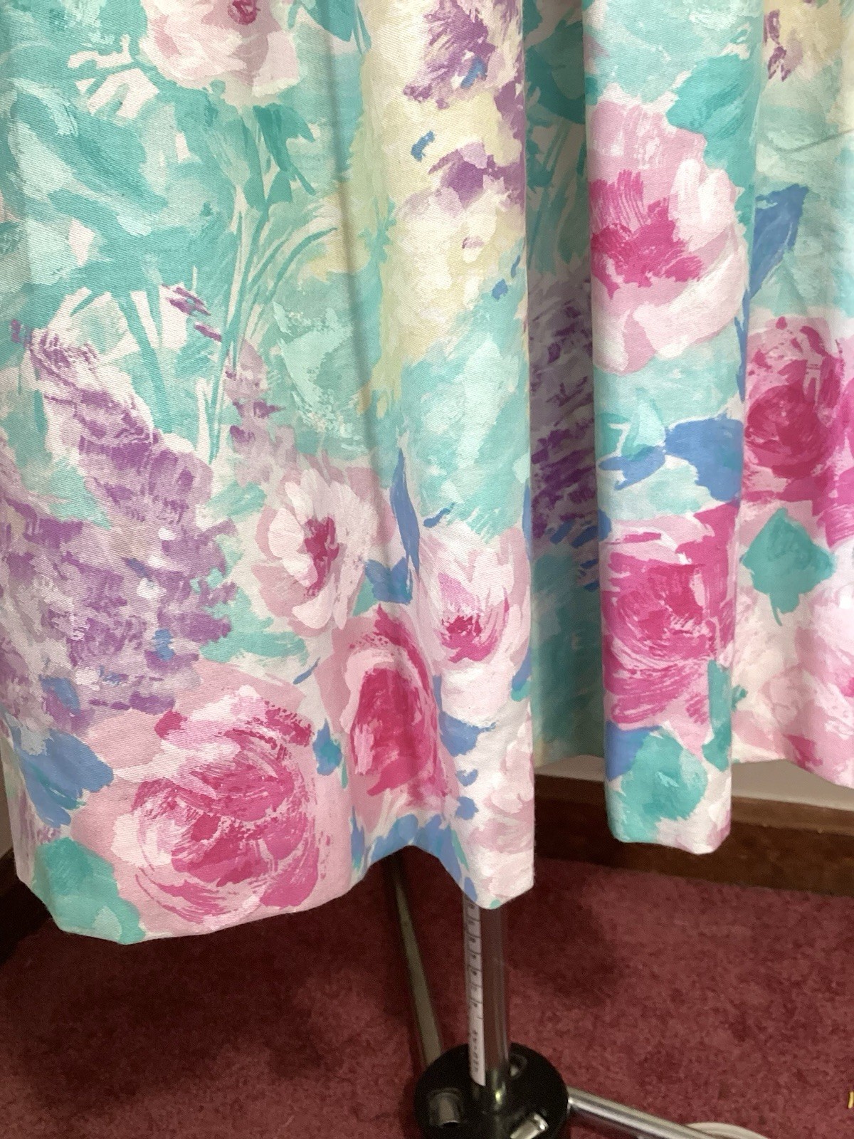 Lanz Petite Deadstock 80s 90s Floral Party Size 14 Cotton Cottagecore Garden