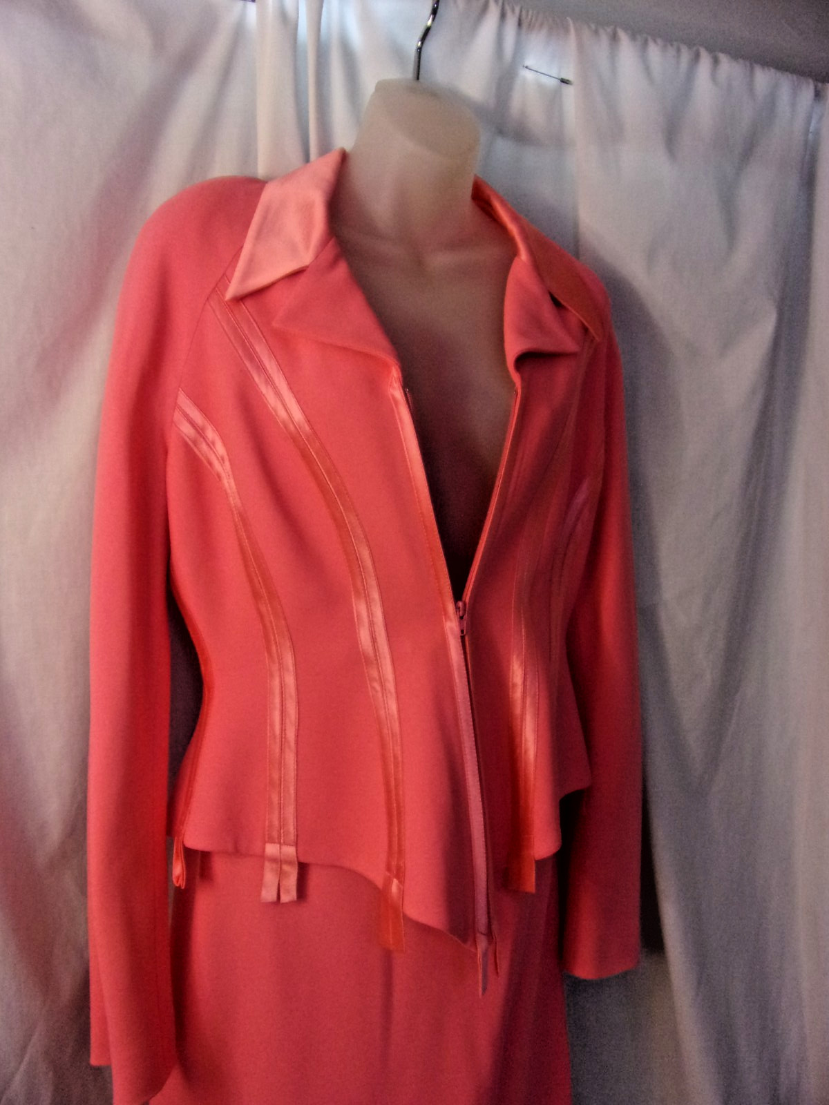 Vintage 1980S Evelyne Mandel Paris Barbie Pink Skirt Suit 10 Super Cool