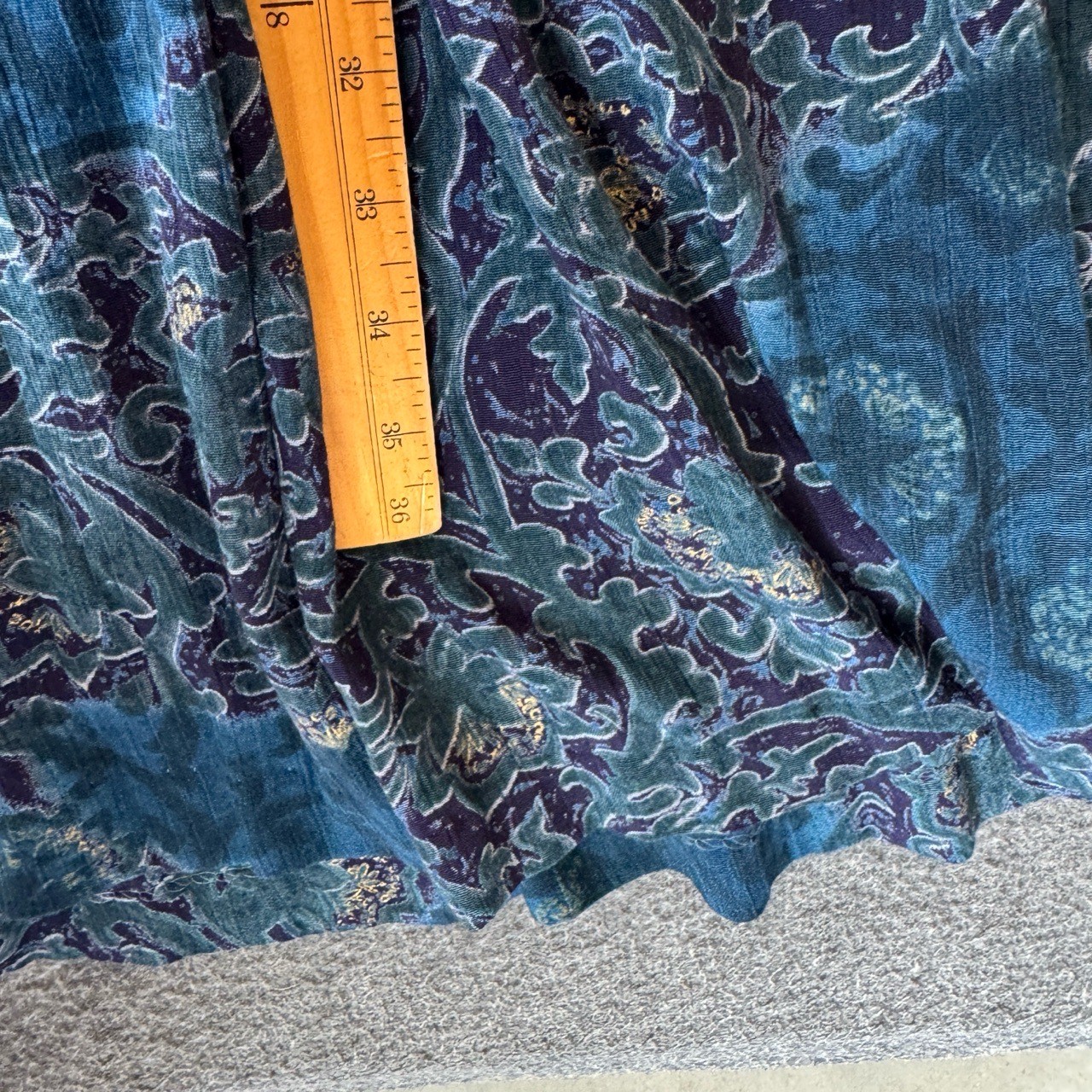 Vintage 90s Rabbit Designs Babydoll Dress Womens 6 Petite Paisley Button Front