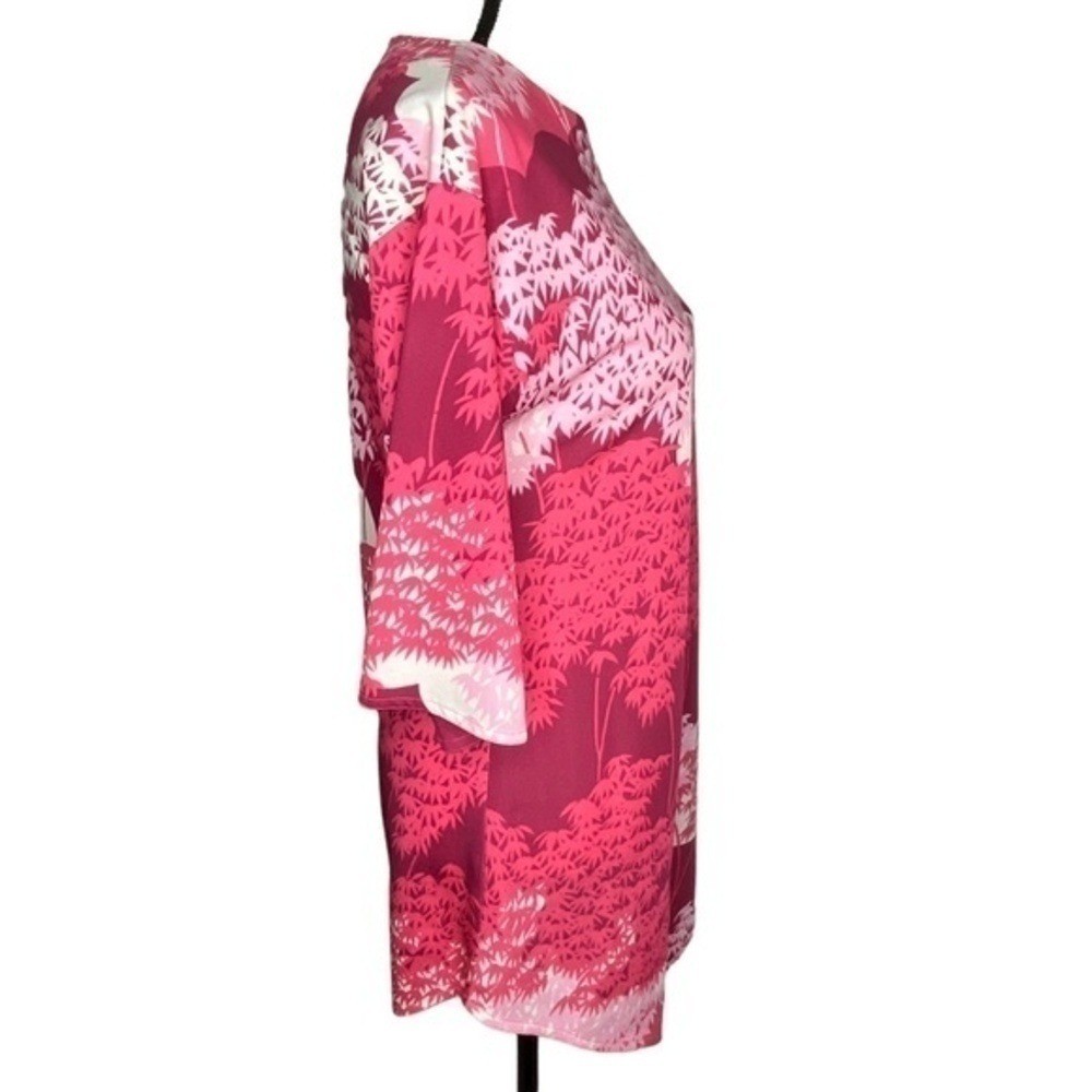 Vintage Tori Sport Tunic Dress Retro Honolulu Hawaiian Pinks White Size S