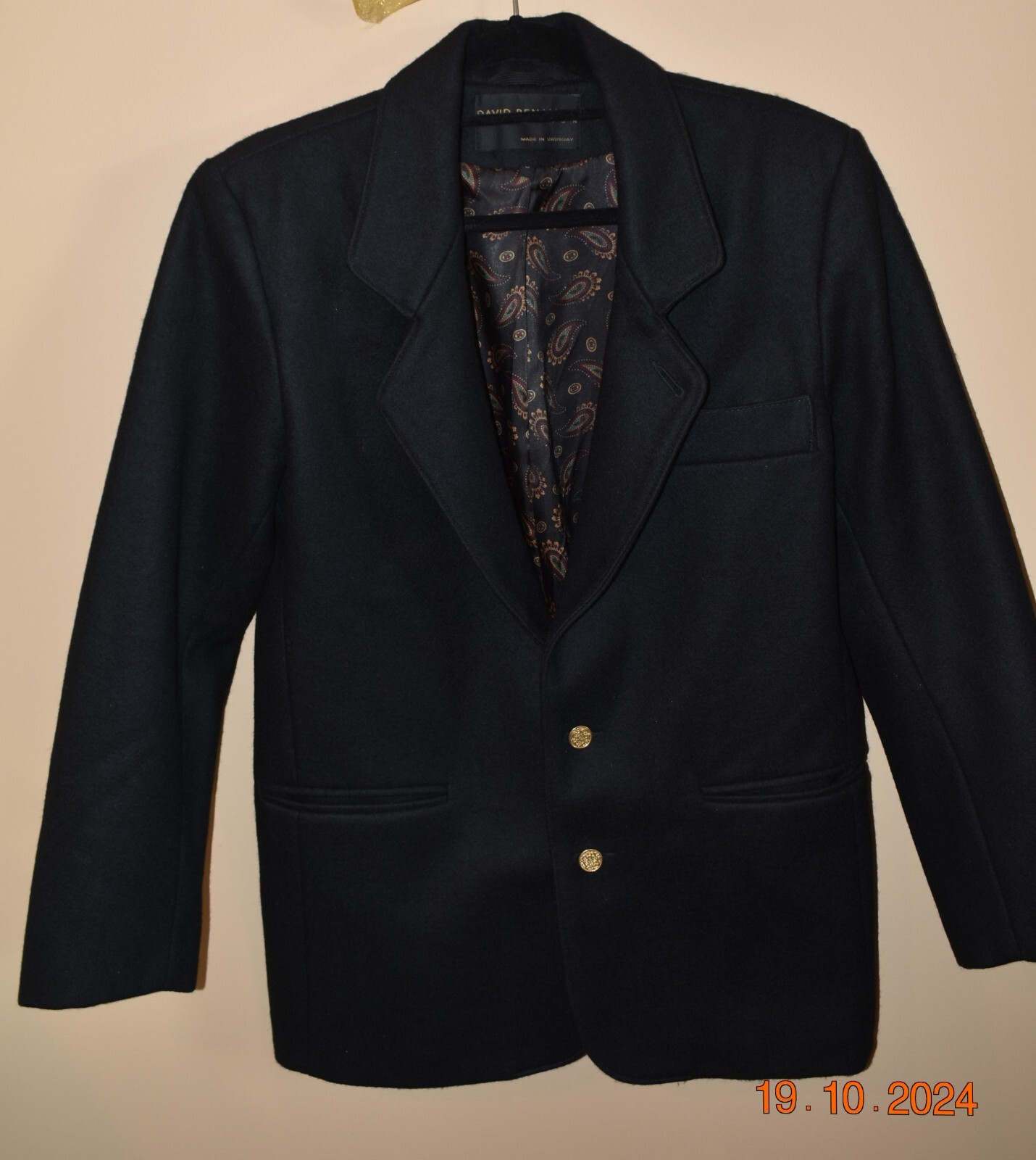 David Benjamin Black Wool Blazer/ Small/Medium. Excellent Condition