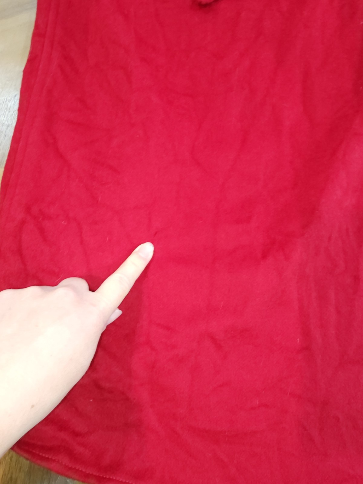 Gemini 100% Wool Shawl Cape Cocoon Wrap Coat Red Vintage 1960s 70s