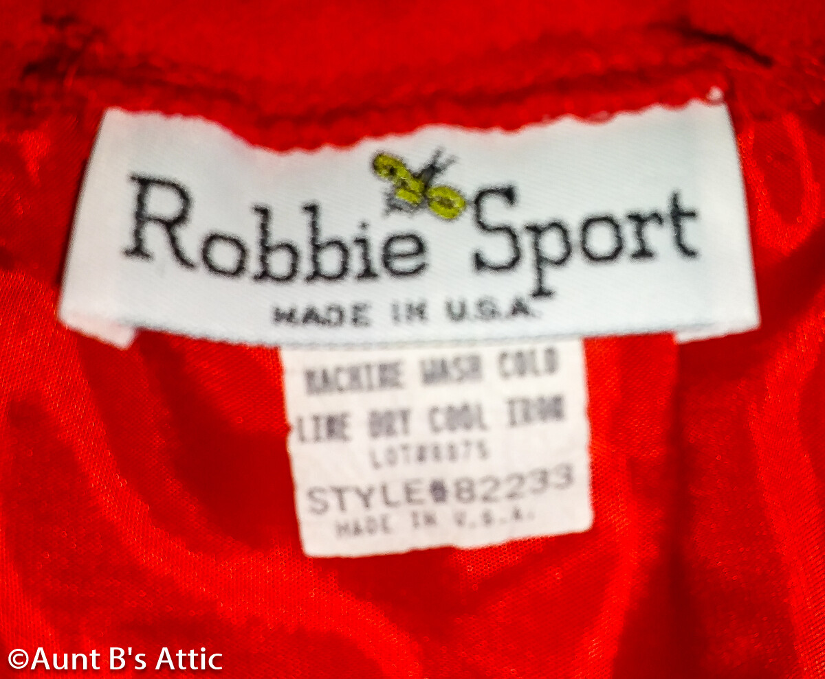Suit Ladies Vintage 80’s Classic Red 2Pc Robbie Sport Jacket & Skirt Medium