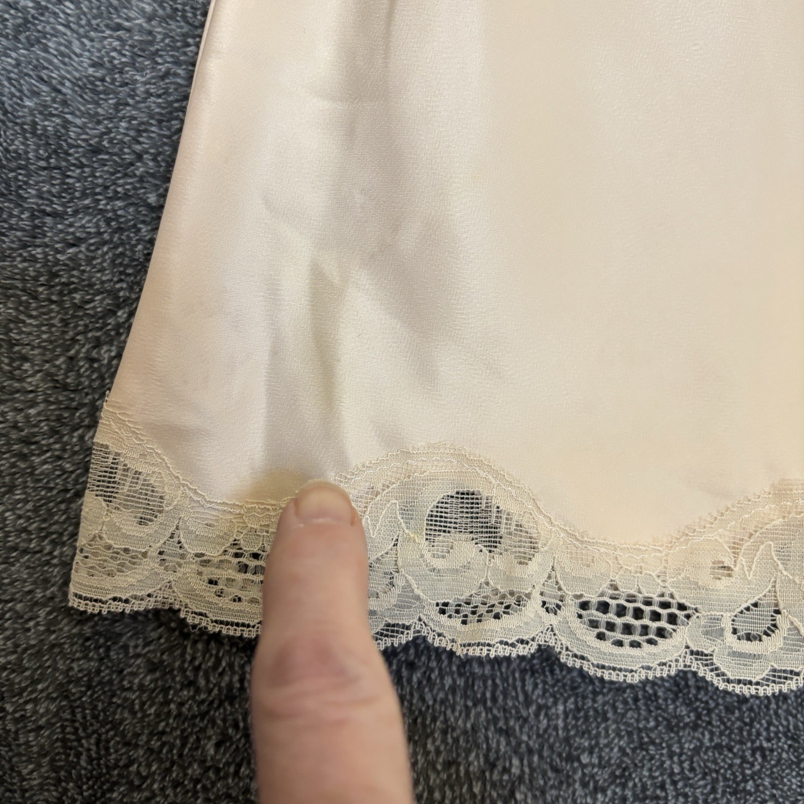Vintage Lily of France Tap Pants Peach Nylon Lace Trim Shorts Sz 6 ILGWU