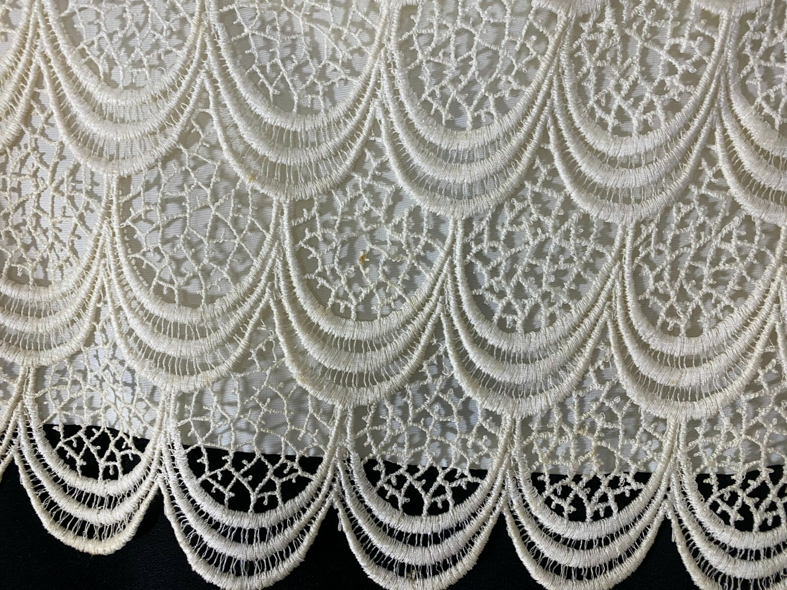 1950’s Cocktail Dress-M-Shift Style-Black Rayon w/Cream Lace -VG-CLASSY- SALE