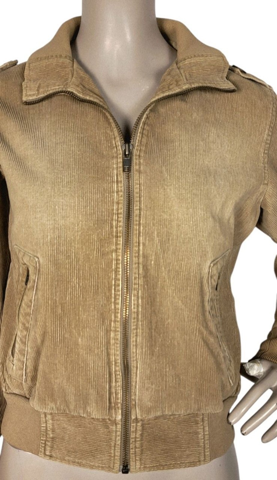 Vintage 80s 90s Billabong Brown Corduroy Zip-Up Jacket Women’s Size Medium