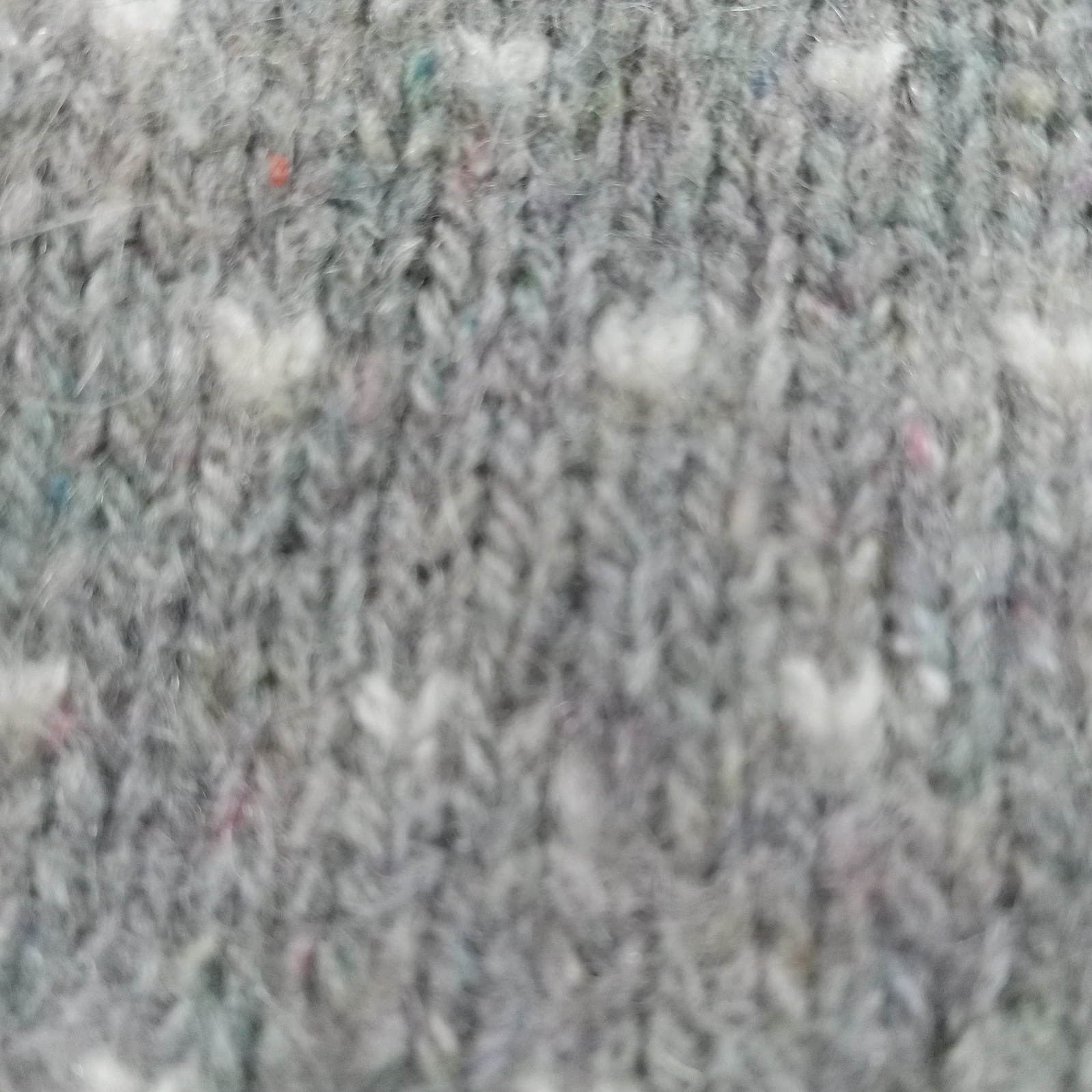 Eddie Bauer 90% Wool Blend Sweater Womens L Gray Nordic Vtg USA 90s EUC