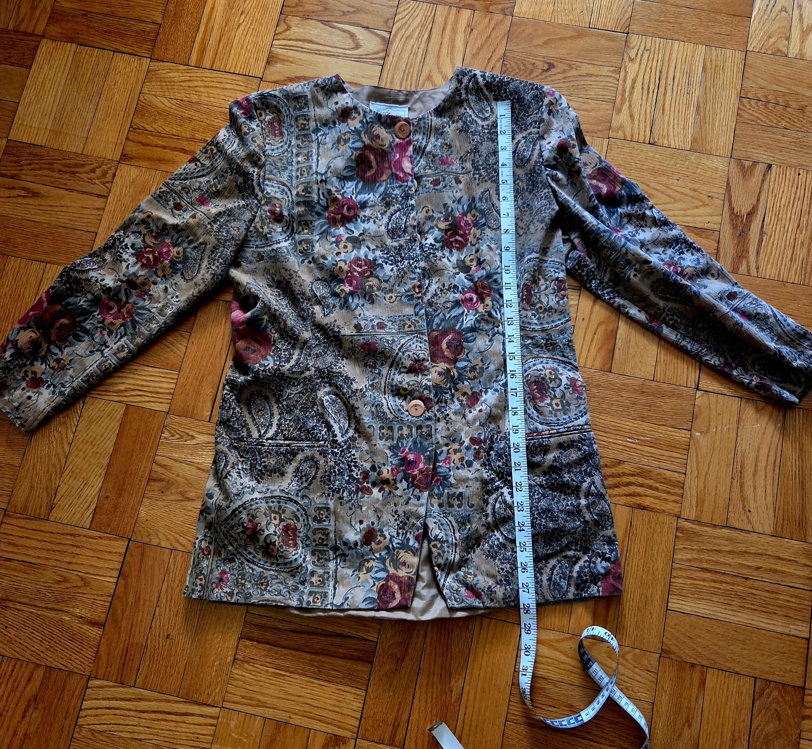 Vintage Worthington 90s Button Down Floral Blazer Cottage Core No Will Fit Sm/m