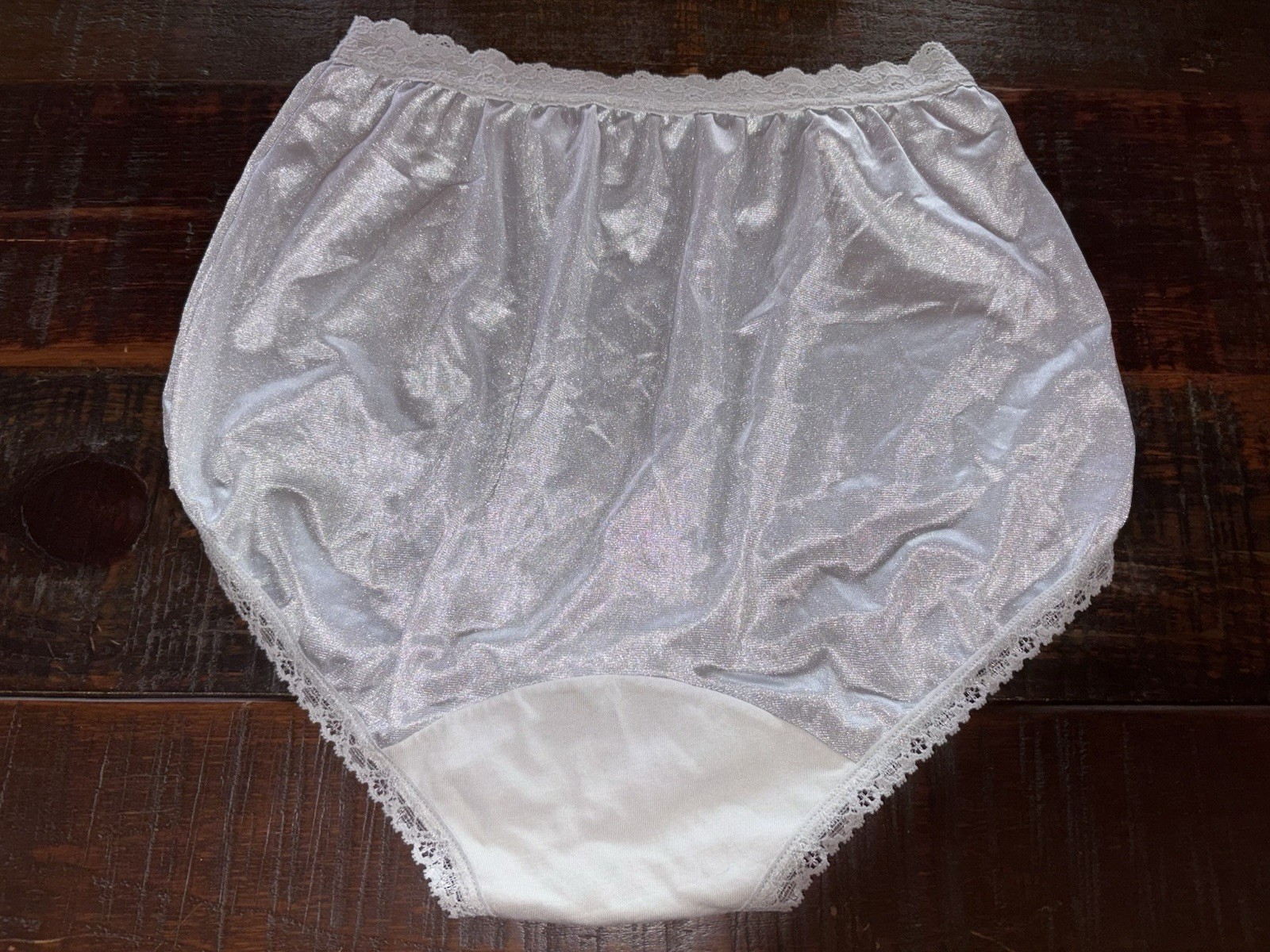 Cotillion Silky Y2K Sz 5 S Panty Bikini Underwear Brief Glossy Cotton Gusset