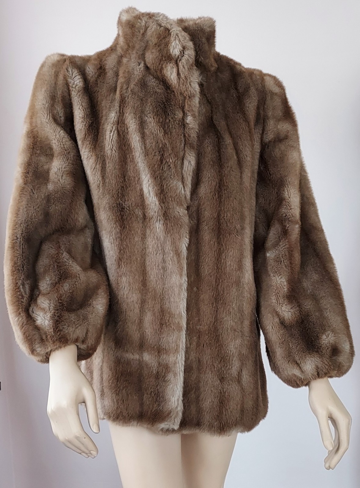 Vintage 60s „Hillmoor NY Tissavel France Faux Fur Mink Coat