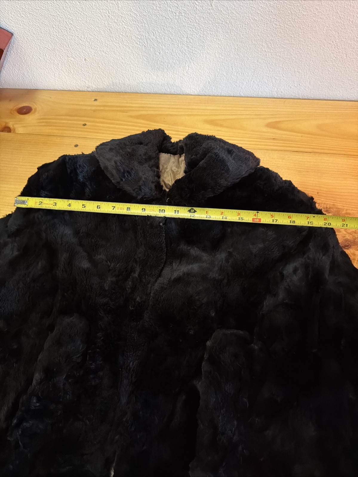 Vintage 1950s Genuine Black Mink Fur Opera Cape One Size