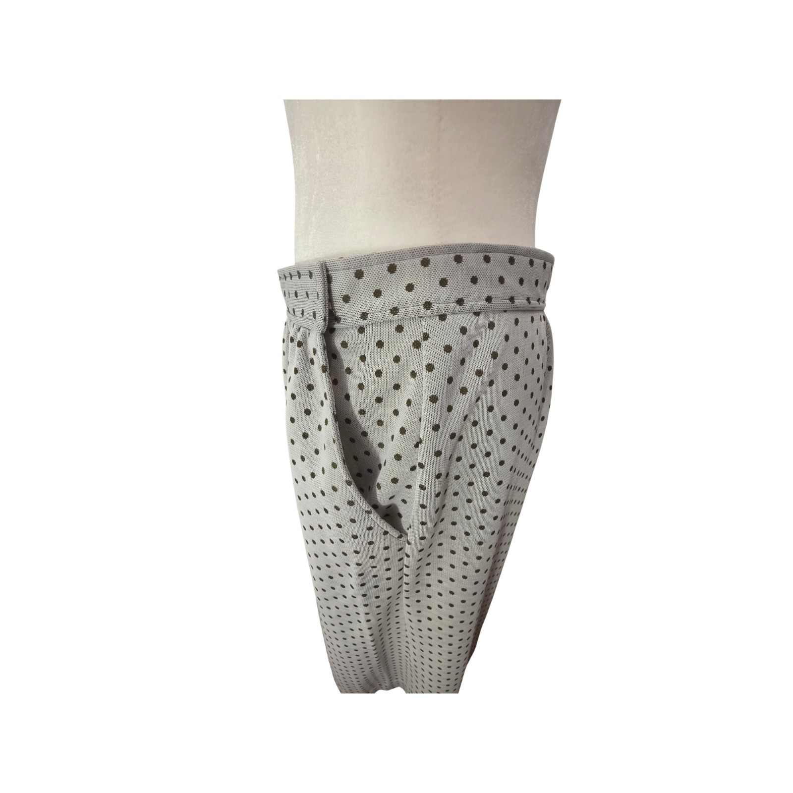 Vintage Polka Dot 80s Power Suit with Pockets (M/L)