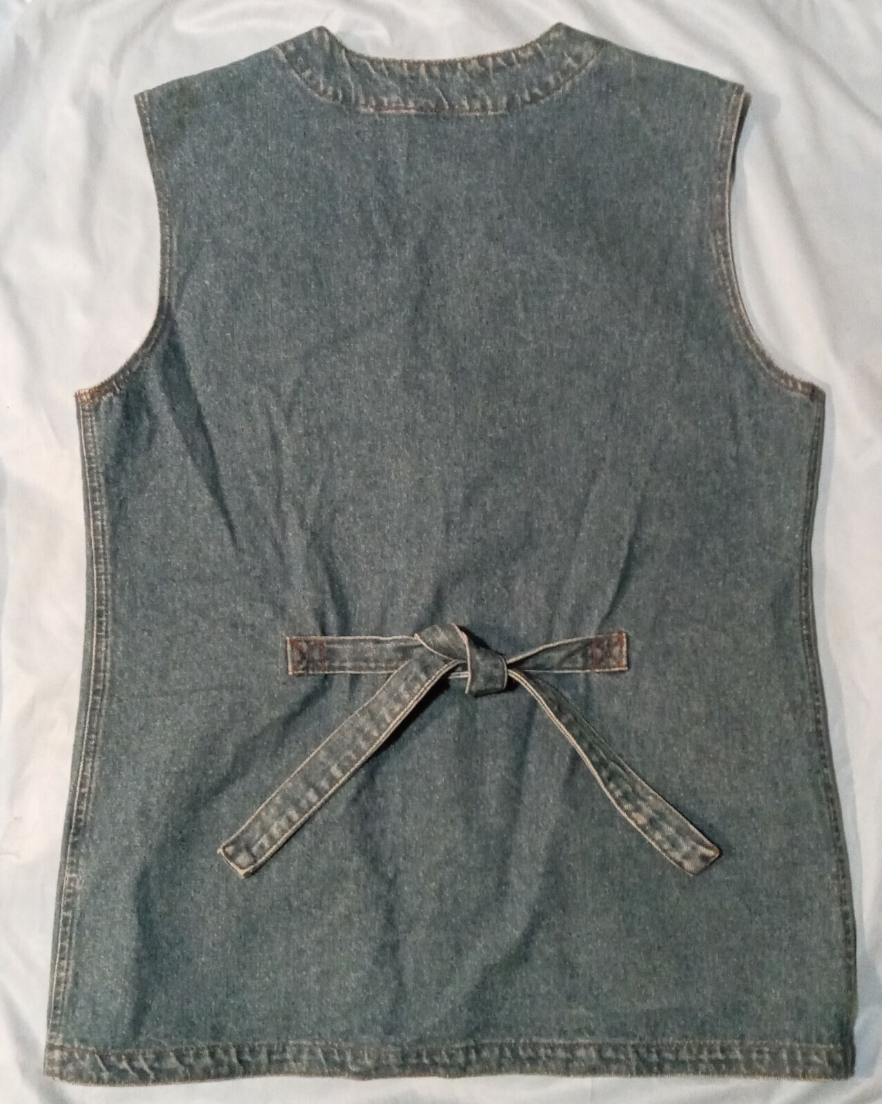 Vintage Denim Vest Casey Coleman 80’s Flower hearts