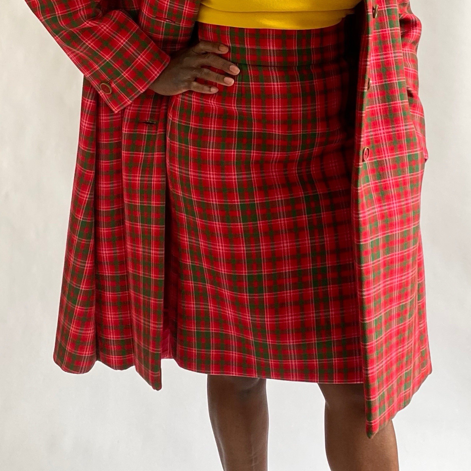 1960s Geoffrey Beene Coat & Skirt Ensemble M/L