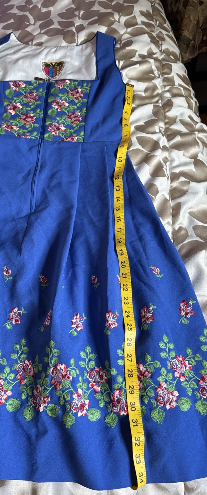 Alpine House International Women’s Authentic Vintage Bavarian Dirndi Dress 12