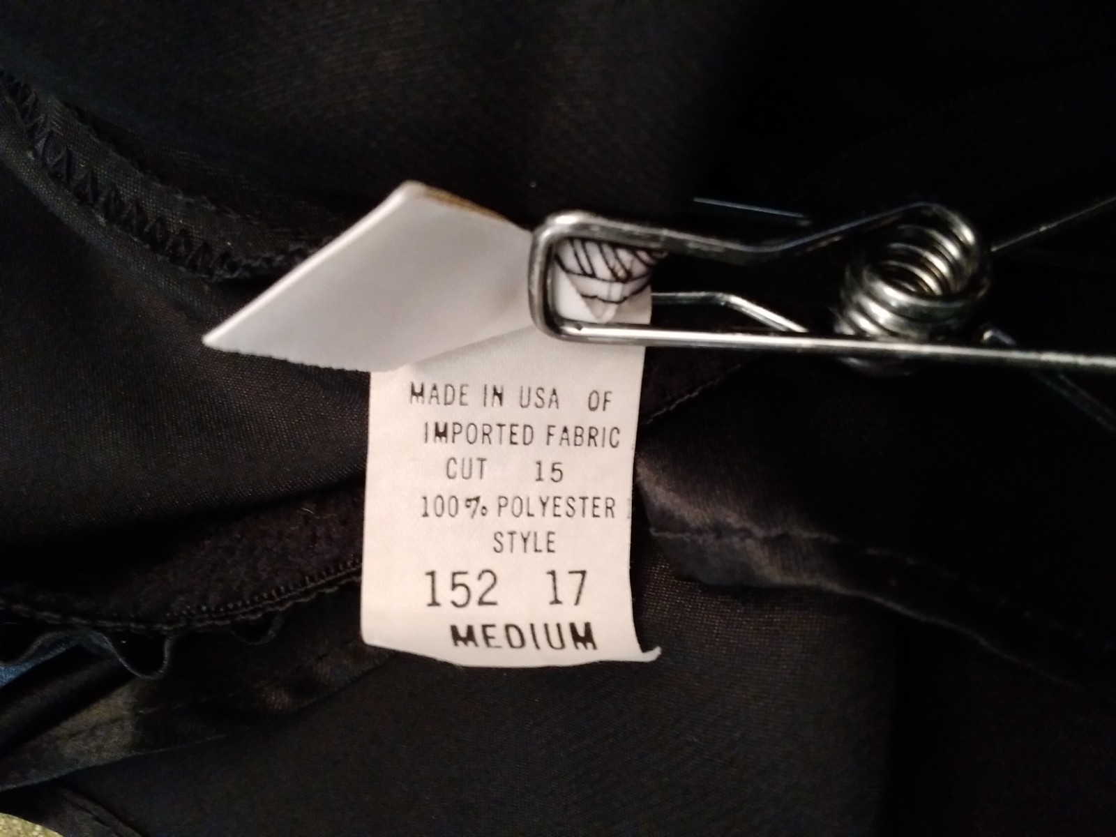 Vintage FARR WEST Shiny SATIN Half SLIP Skirt Black Wet Look Med #152-17