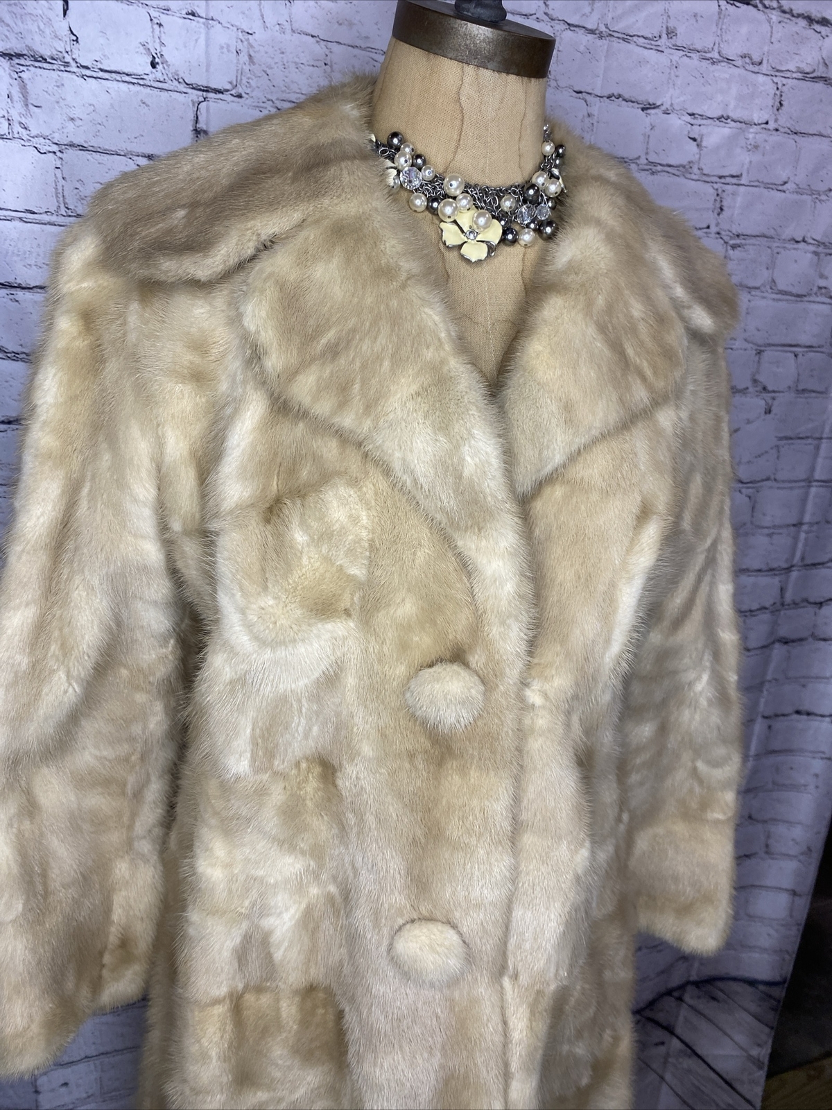 Vtg Fur Coat By GEORGE M. TRAHOS Fur House Athens Greece