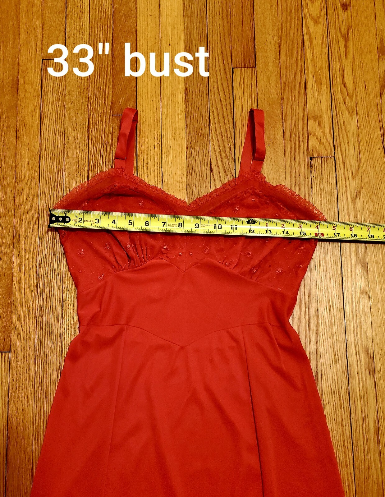 Stoneswear Vintage Red Slip Size 34 Tall M