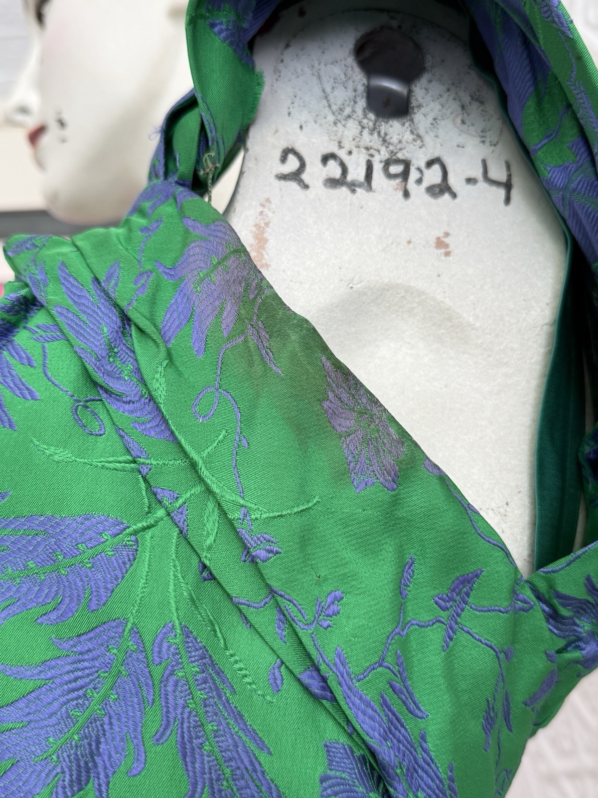 Ceil Chapman mermaid dress vintage designer gown glam 1950s midcentury Sarong S