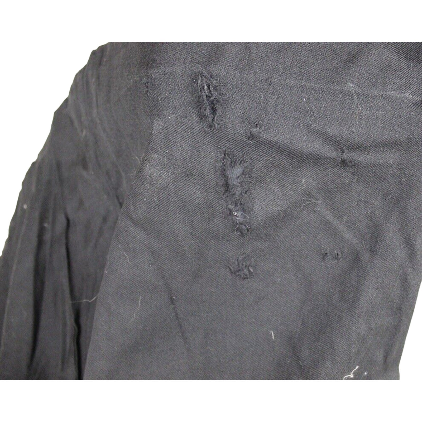 Antique 1890s John Wanamaker Black Wool Skirt Victorian Gothic Steampunk Sz S/M