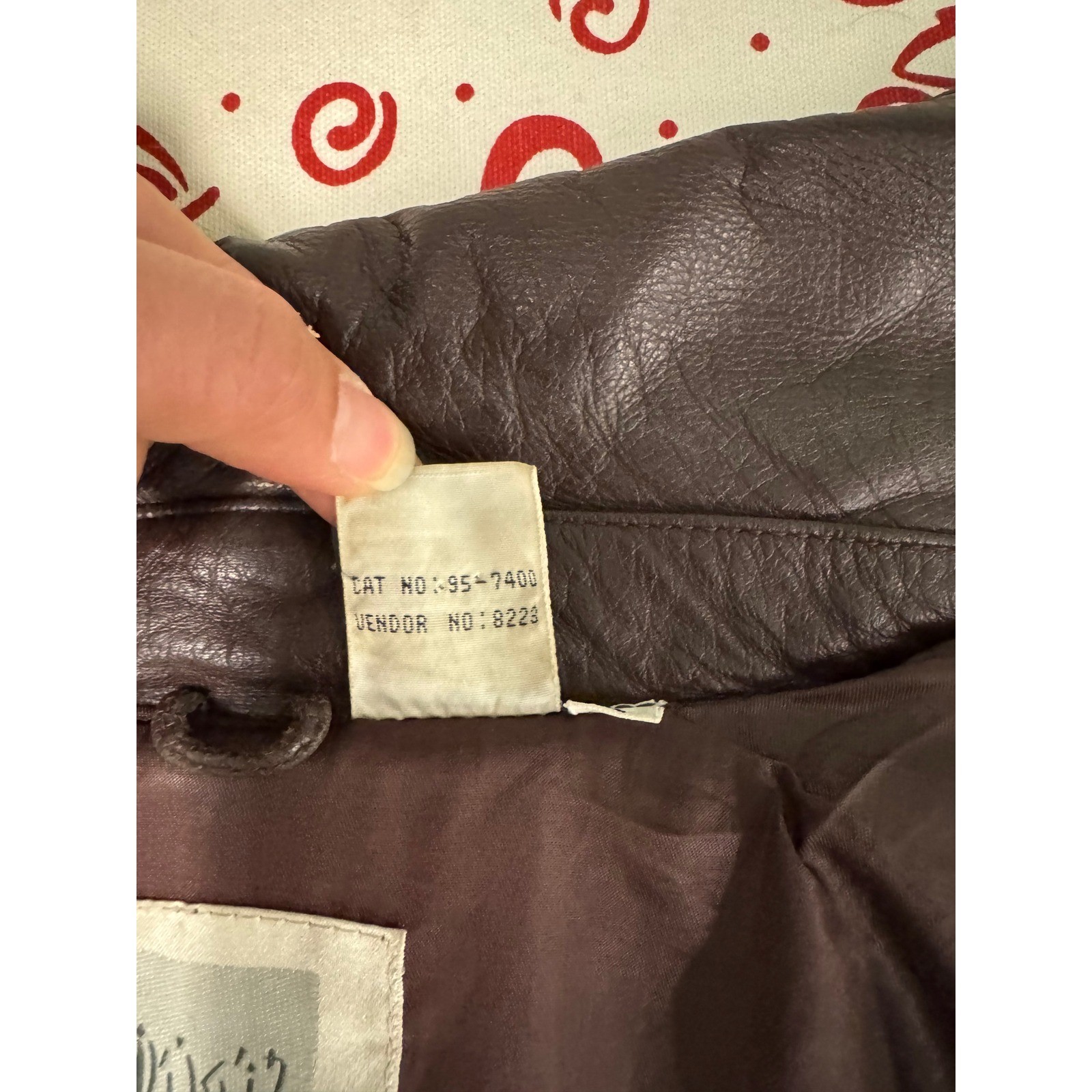 Together! Vintage Brown Leather Trench Coat Double Breasted Belted Jacket Large