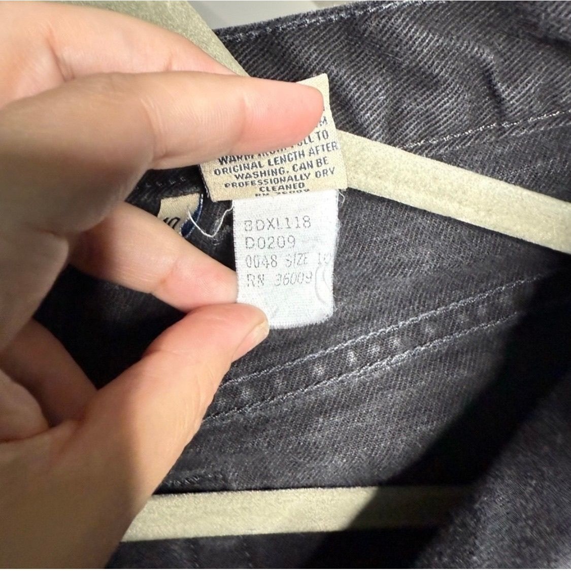 Vintage Calvin Klein Black Jeans 26×39 Size 10 Made in USA 100% Cotton 90s Y2K